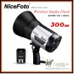 NiceFoto N-Flash 300 300Ws HSS 1/8000s Wireless Studio Strobe Flash Light Bowens Mount Built-in Battery